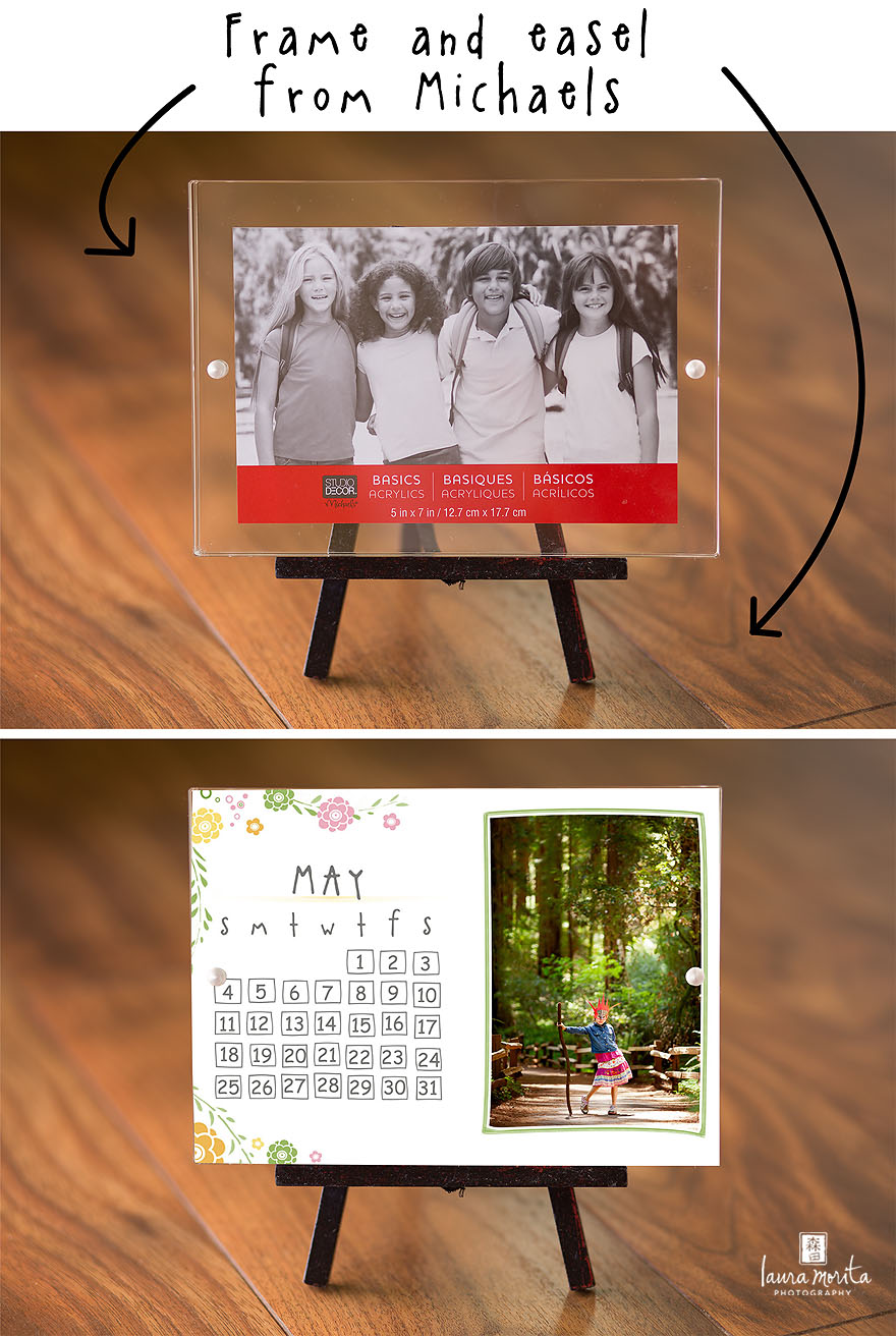 Laura Morita Photography 2014 5×7 monthly calendar templates for